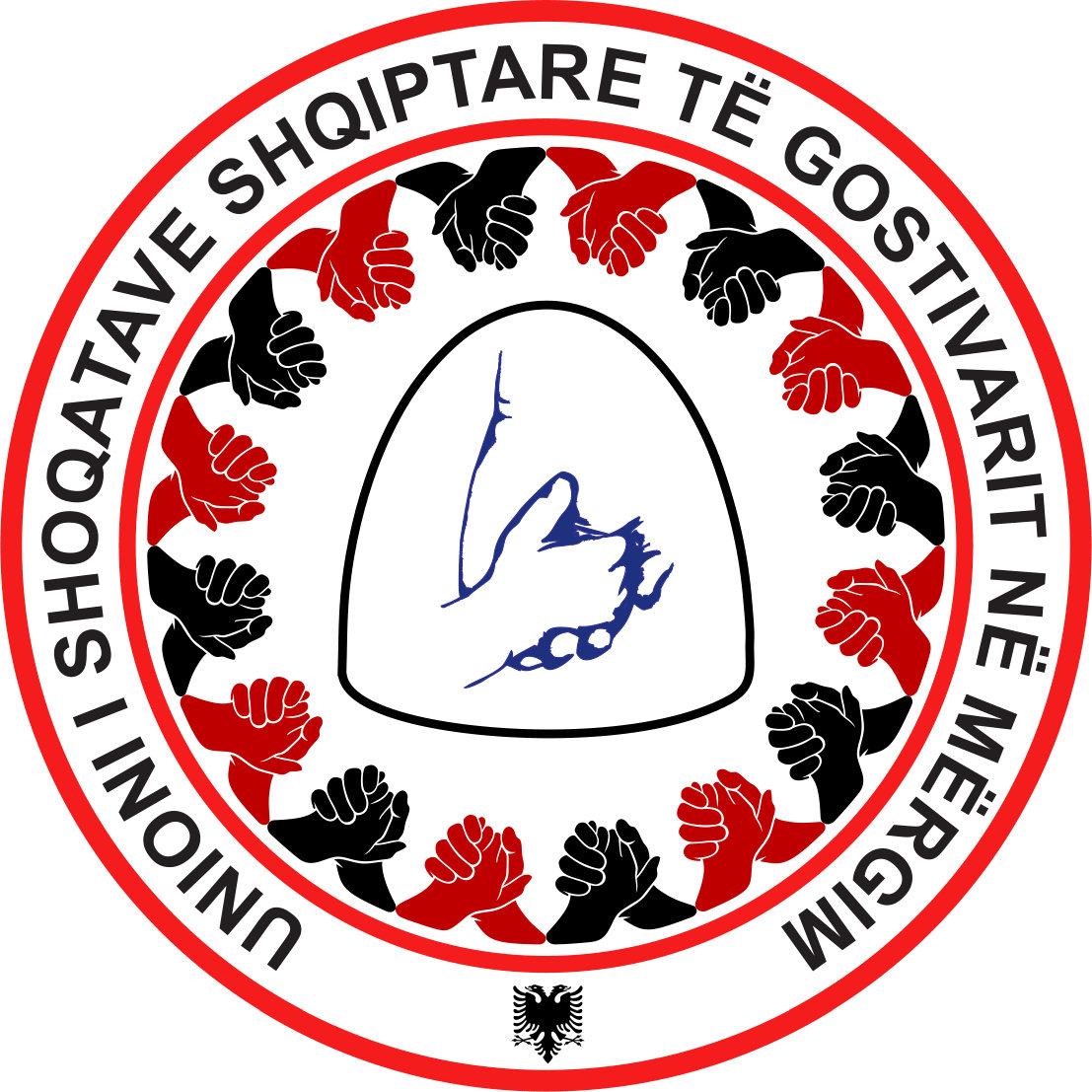 Logo_zyrtare_Unioni Shoqatave Shqiptare te Gostivarit ne Mergim UEB