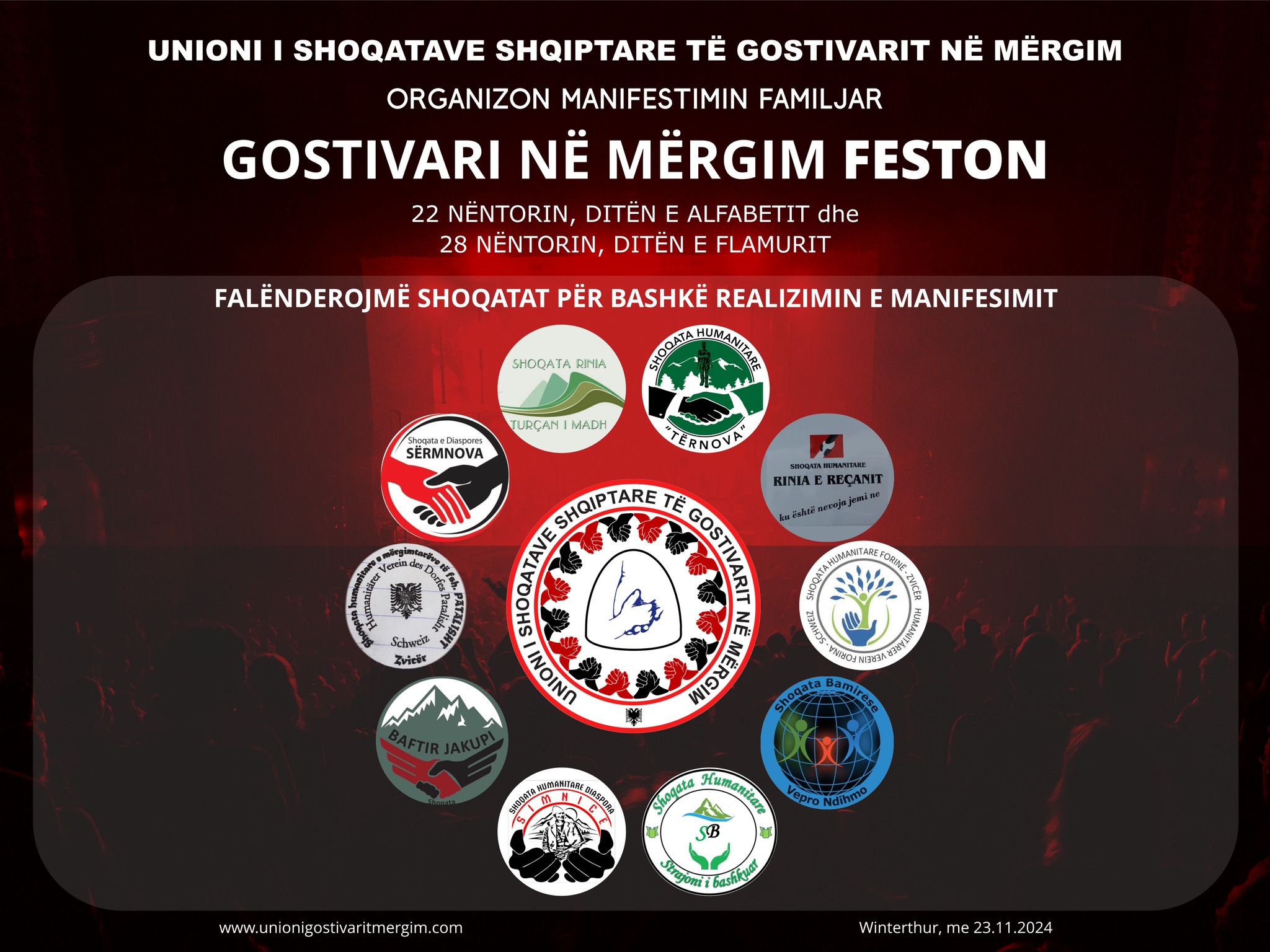 23_11_2024_shoqatat realizues te manifesimit Gostivari ne Mergim Feston 2024